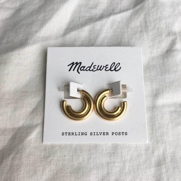 Madewell Jewelry - Madewell Duo Shine Small Hoop Earrings